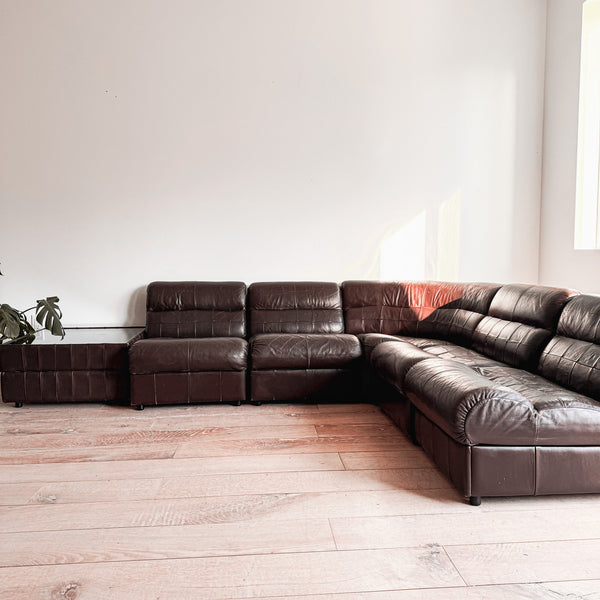 Percival Lafer Leather Sectional – Atomic Furnishing & Design