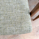 Set of 6 Mid Century Dining Chairs - Green Tweed