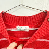 1990s Pink & Red Striped Sweater