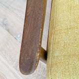 Pair of Vintage Lounge Chairs - Yellow Upholstery