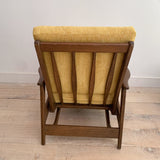 Pair of Vintage Lounge Chairs - Yellow Upholstery