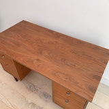 Mid Century Desk w/ Chrome Drawer Pulls