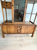 Rare United Tiki 2 Part Room Divider