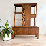 Rare United Tiki 2 Part Room Divider