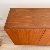 Teak + Walnut Media Cabinet/Credenza