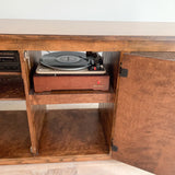 Vintage Console w/ Turntable + Speakers