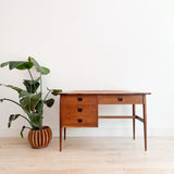 Mid Century Walnut Desk by Bassett