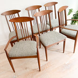 Set of 6 Broyhill Sculptra Dining Chairs - New Upholstery