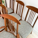 Set of 6 Broyhill Sculptra Dining Chairs - New Upholstery