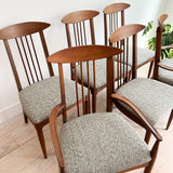 Set of 6 Broyhill Sculptra Dining Chairs - New Upholstery