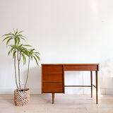 Mid Century White Formica Top Desk