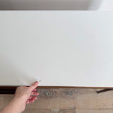 Mid Century White Formica Top Desk