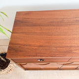 Mid Century Sculpted Front Low Dresser