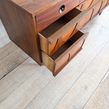 Mid Century Sculpted Front Low Dresser