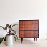 Louvered Front Highboy Dresser