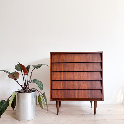 Louvered Front Highboy Dresser