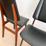 Set of 4 Rosewood Dining Chairs