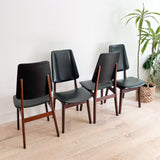 Set of 4 Rosewood Dining Chairs