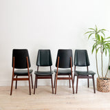 Set of 4 Rosewood Dining Chairs