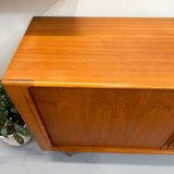 BERNARD PEDERSEN Teak Tambour Credenza