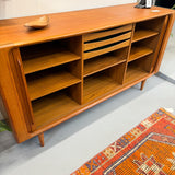 BERNARD PEDERSEN Teak Tambour Credenza