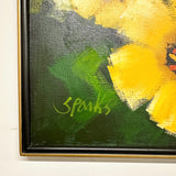Abstract Floral Acrylic on Canvas SPARKS