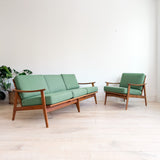 Mid Century Sofa + Chair Set