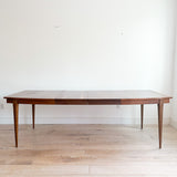 Mid Century Walnut Dining Table w/ 2 Leaves