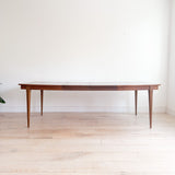 Mid Century Walnut Dining Table w/ 2 Leaves