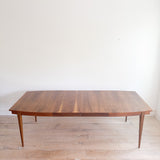 Mid Century Walnut Dining Table w/ 2 Leaves