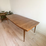 Mid Century Walnut Dining Table w/ 2 Leaves
