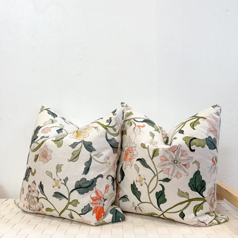 Pair of 22" Anthro multi floral print