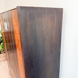 Rosewood Armoire with Lucite Base