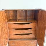 Rosewood Armoire with Lucite Base