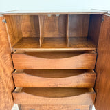 Rosewood Armoire with Lucite Base