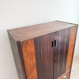 Rosewood Armoire with Lucite Base