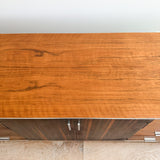 Rosewood Low Dresser with Lucite Base