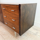 Rosewood Low Dresser with Lucite Base