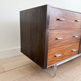 Rosewood Low Dresser with Lucite Base