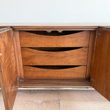 Rosewood Low Dresser with Lucite Base