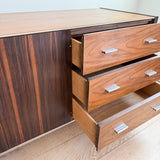 Rosewood Low Dresser with Lucite Base
