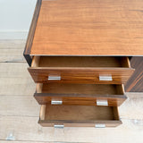 Rosewood Low Dresser with Lucite Base