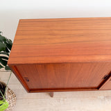 Danish Teak Buffet w/ Sliding Doors