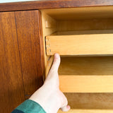 Danish Teak Buffet w/ Sliding Doors