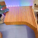 Handmade Oak Queen Size Bed w/ Nightstands