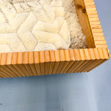 Handmade Oak Queen Size Bed w/ Nightstands