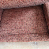Mid Century Sofa - New Red Tweed Upholstery