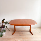 Danish Teak Dining Table w/ Butterfly Leaf