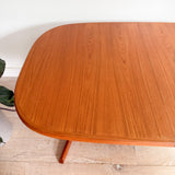 Danish Teak Dining Table w/ Butterfly Leaf