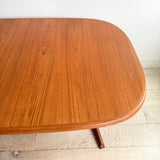 Danish Teak Dining Table w/ Butterfly Leaf